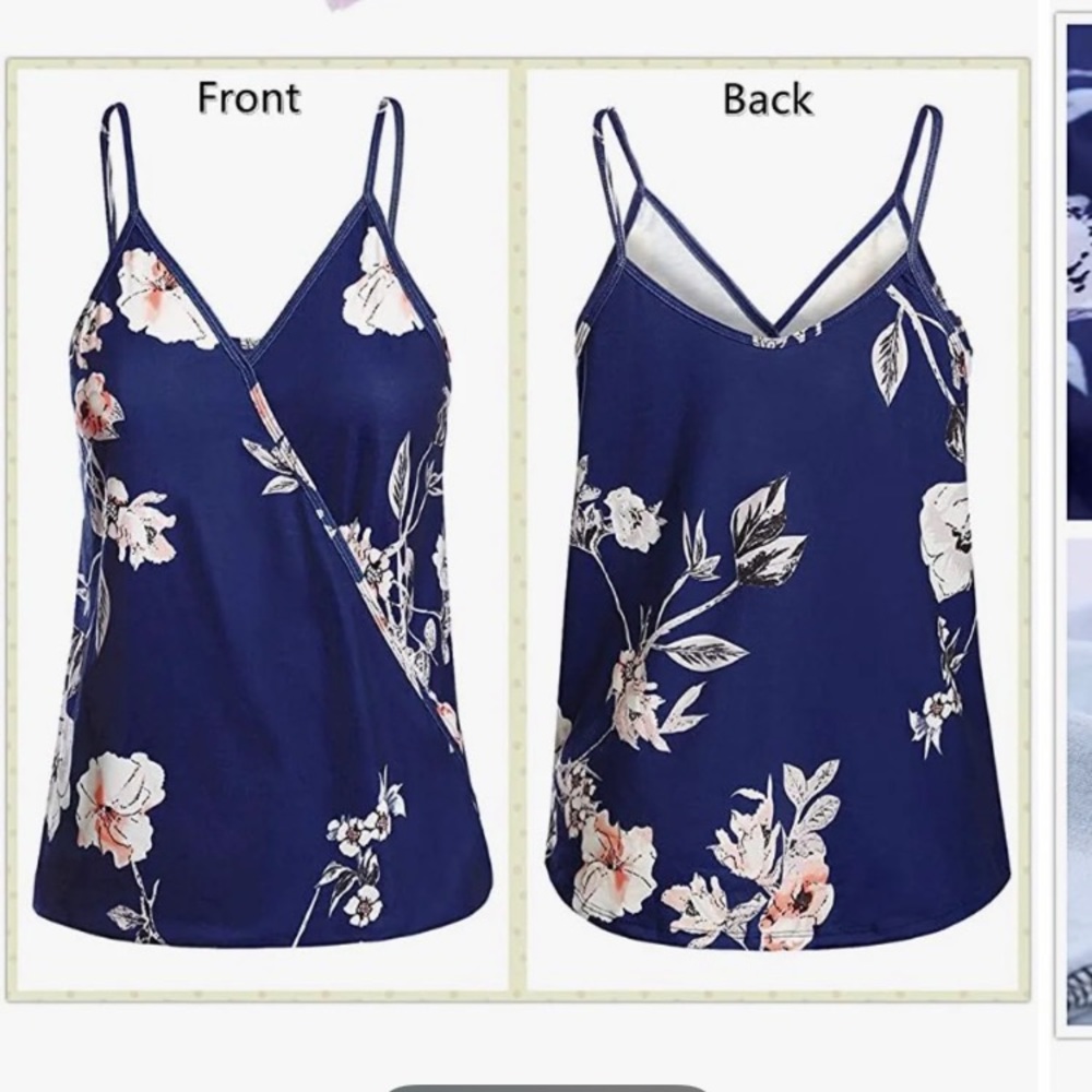 Flora Faux Wrap Tank